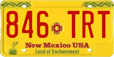 NM license plate 846TRT