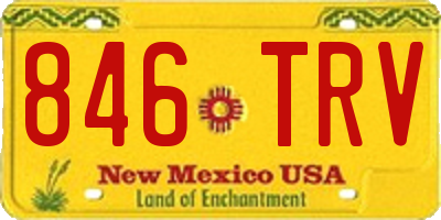 NM license plate 846TRV