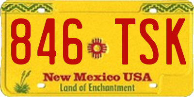 NM license plate 846TSK