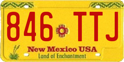 NM license plate 846TTJ