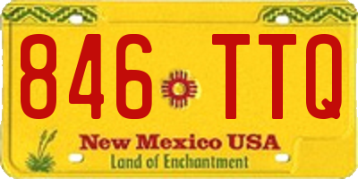 NM license plate 846TTQ
