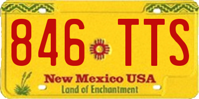 NM license plate 846TTS