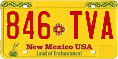 NM license plate 846TVA