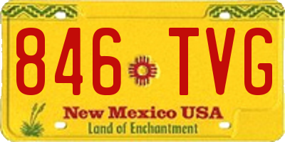 NM license plate 846TVG