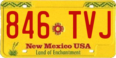 NM license plate 846TVJ