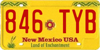 NM license plate 846TYB