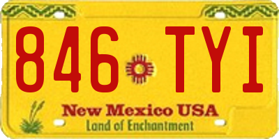 NM license plate 846TYI