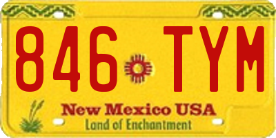 NM license plate 846TYM