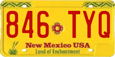 NM license plate 846TYQ