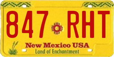 NM license plate 847RHT