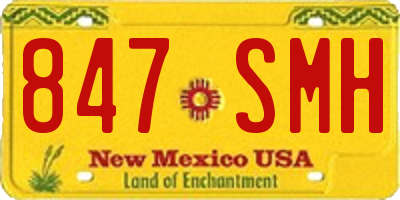 NM license plate 847SMH