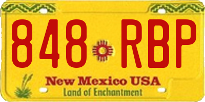 NM license plate 848RBP