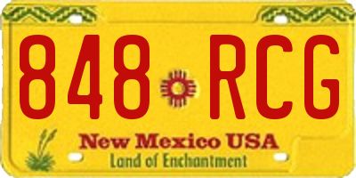 NM license plate 848RCG