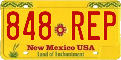 NM license plate 848REP