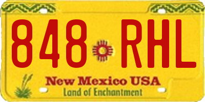 NM license plate 848RHL
