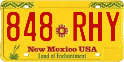NM license plate 848RHY