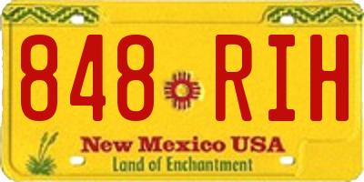 NM license plate 848RIH