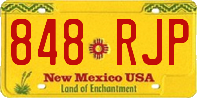 NM license plate 848RJP