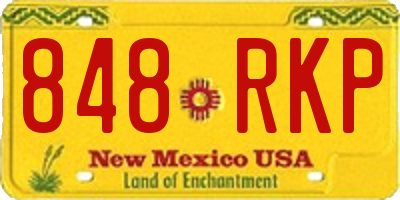 NM license plate 848RKP