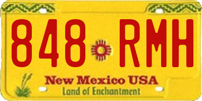 NM license plate 848RMH