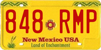 NM license plate 848RMP