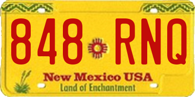 NM license plate 848RNQ