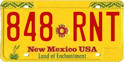NM license plate 848RNT