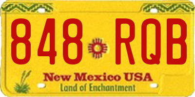 NM license plate 848RQB