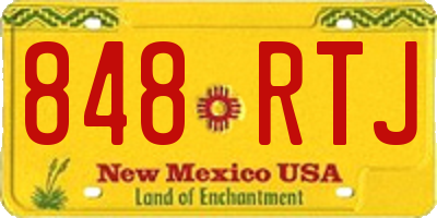 NM license plate 848RTJ