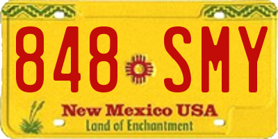 NM license plate 848SMY