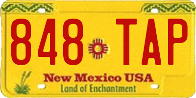 NM license plate 848TAP