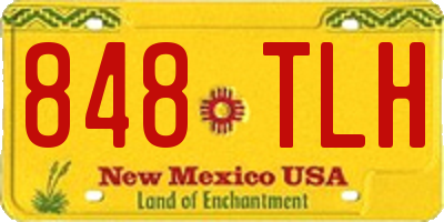 NM license plate 848TLH