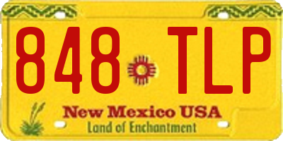 NM license plate 848TLP