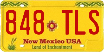 NM license plate 848TLS