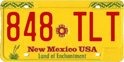 NM license plate 848TLT