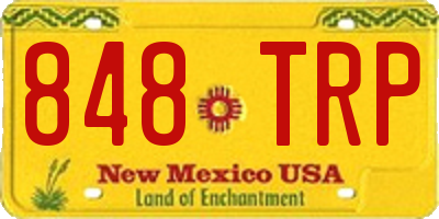 NM license plate 848TRP