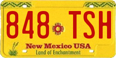 NM license plate 848TSH