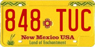 NM license plate 848TUC
