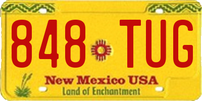 NM license plate 848TUG