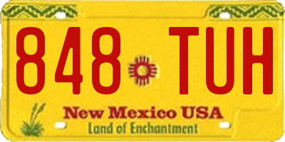 NM license plate 848TUH