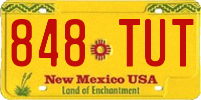 NM license plate 848TUT