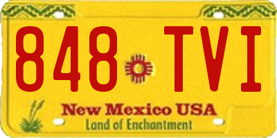 NM license plate 848TVI