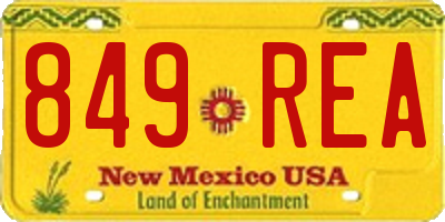 NM license plate 849REA