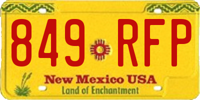 NM license plate 849RFP