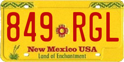 NM license plate 849RGL
