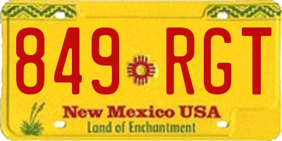 NM license plate 849RGT