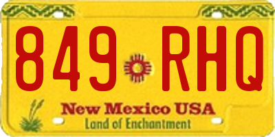 NM license plate 849RHQ