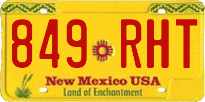 NM license plate 849RHT
