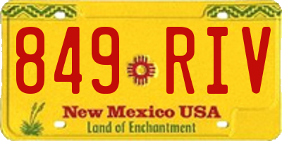 NM license plate 849RIV