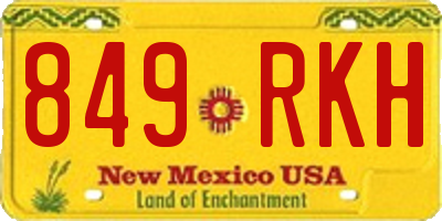NM license plate 849RKH
